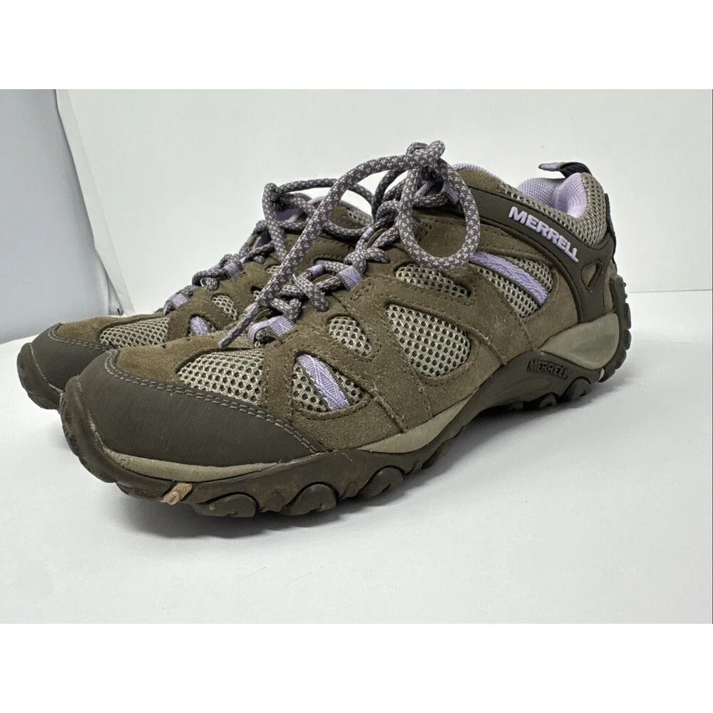 Merrell Yokota Bluff Ventilator Hiking Shoes Brown / Lavender US 7 Womens 7